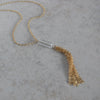 Vintage Glass Lariat Necklace
