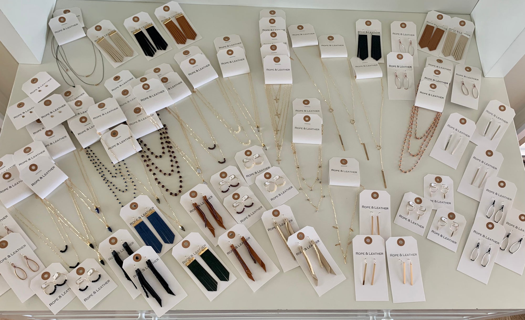 On The Fringe Earrings-Tobacco Deerskin