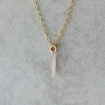 Minimal Feather Necklace