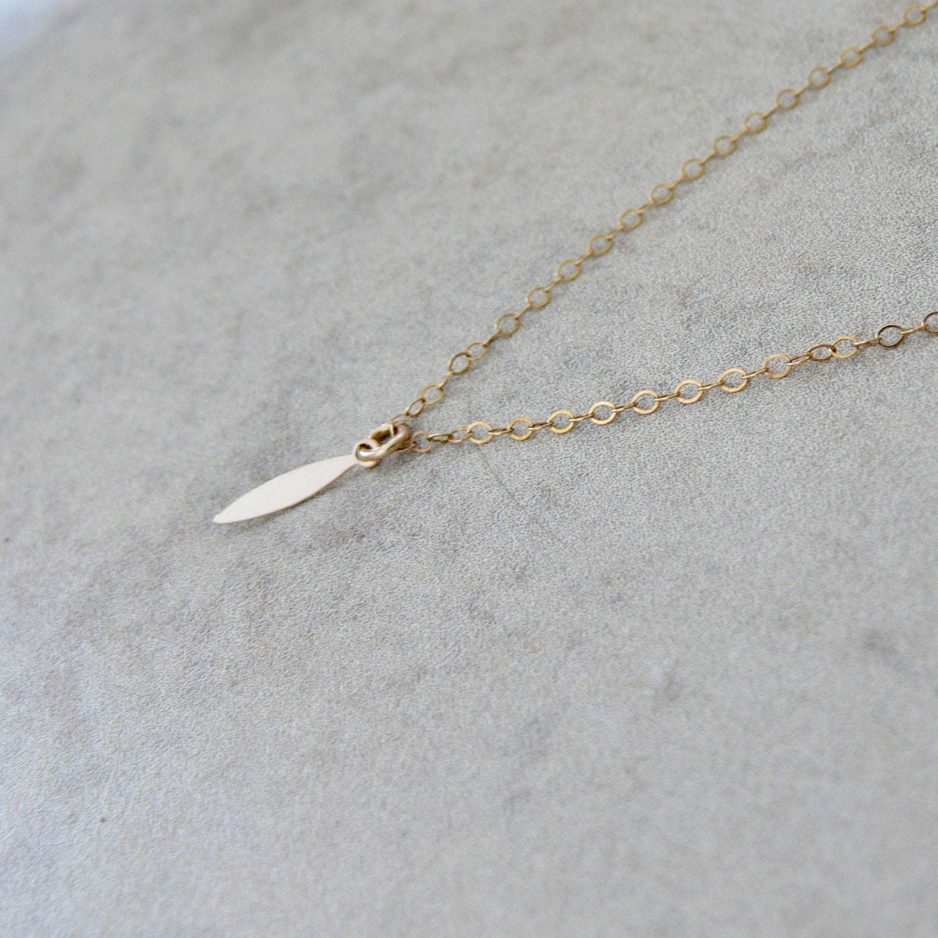 Minimal Feather Necklace