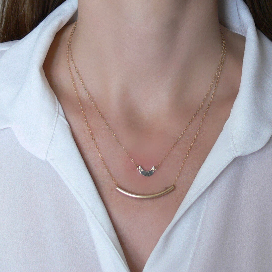 Dainty Large Bead Necklace