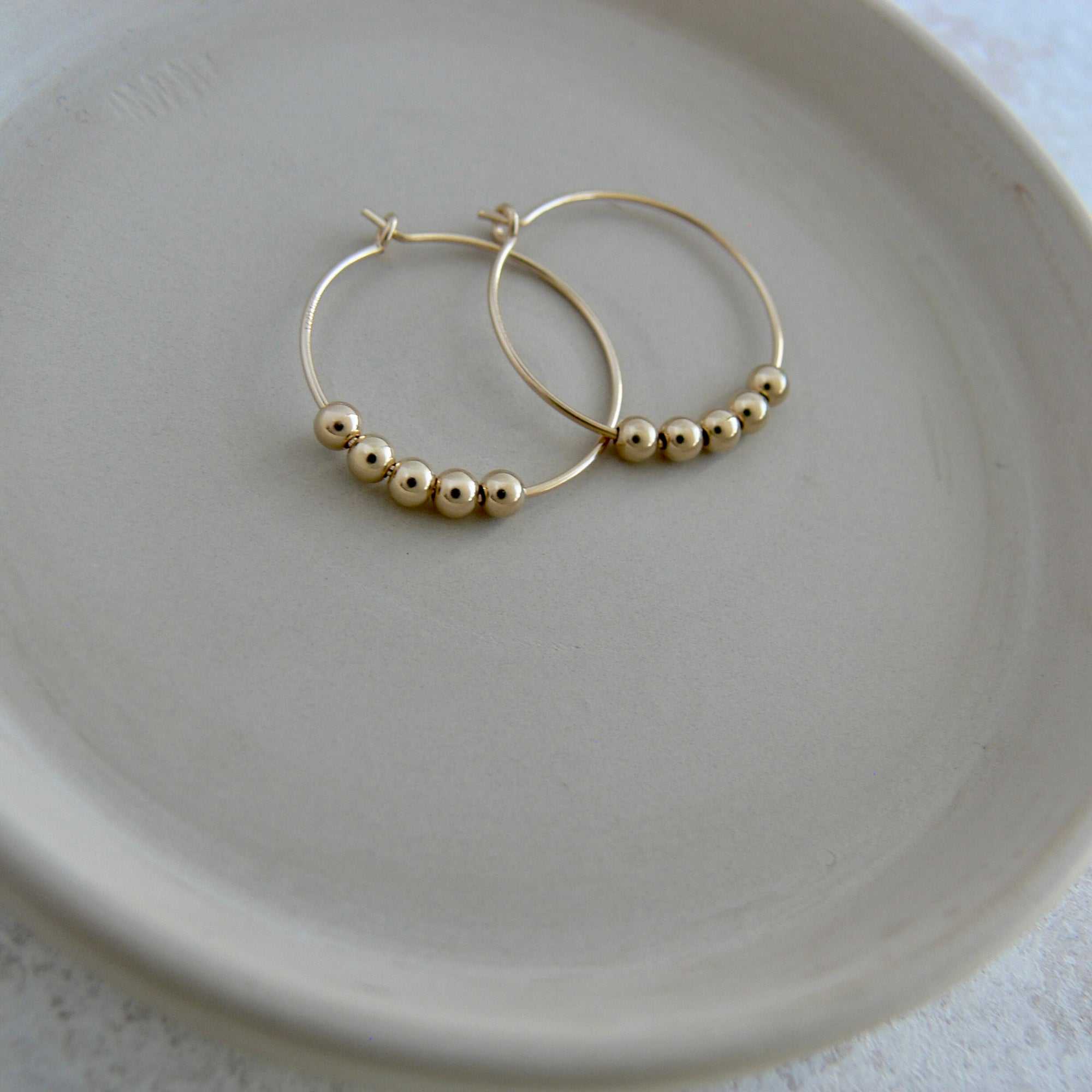 Beaded Hoop Earrings