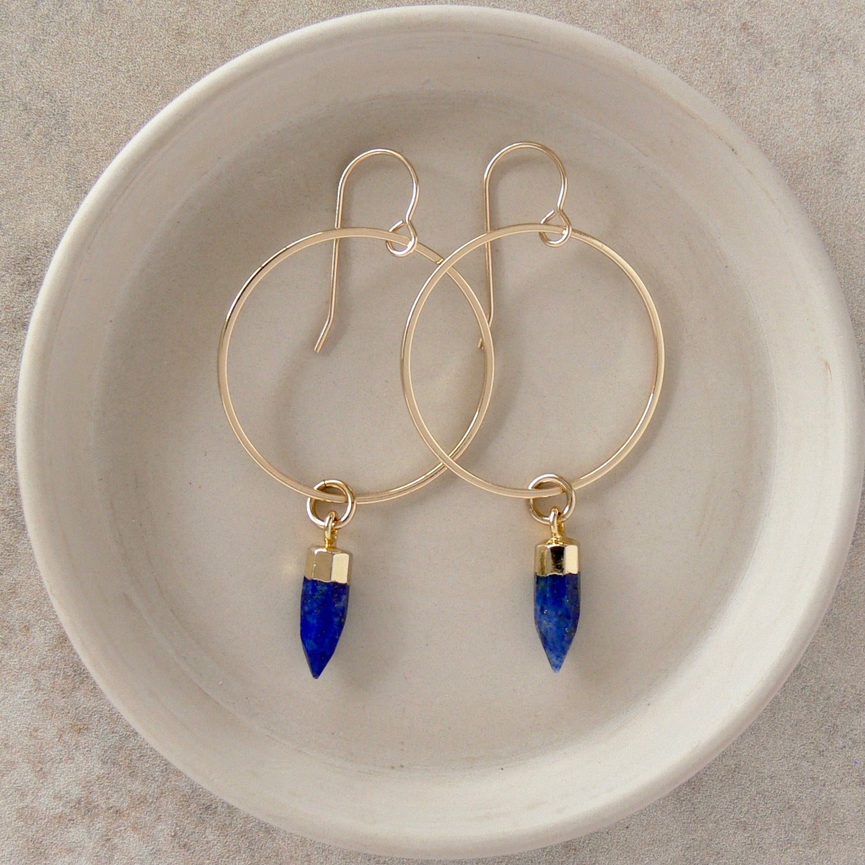 On Point Earrings - Lapis