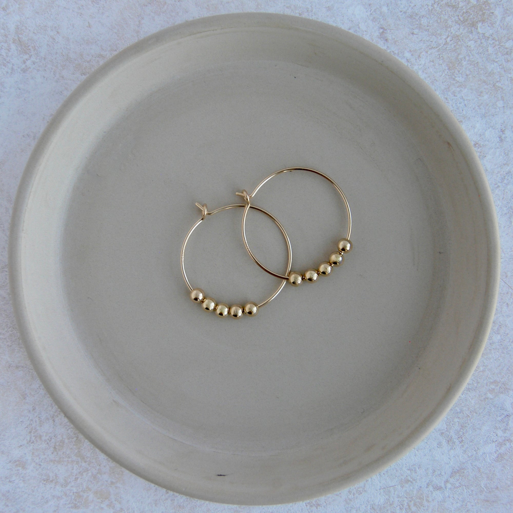 Beaded Hoop Earrings