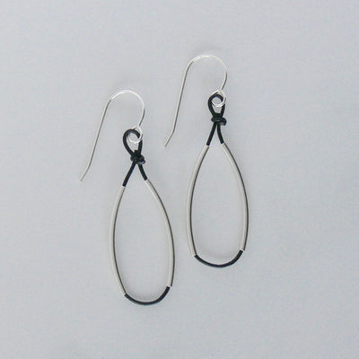 Minimal Wrap Earrings - Silver