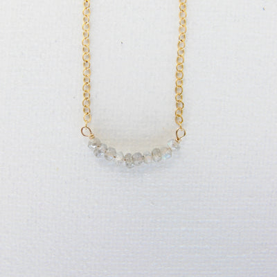 Ten Stone Necklace - Labradorite