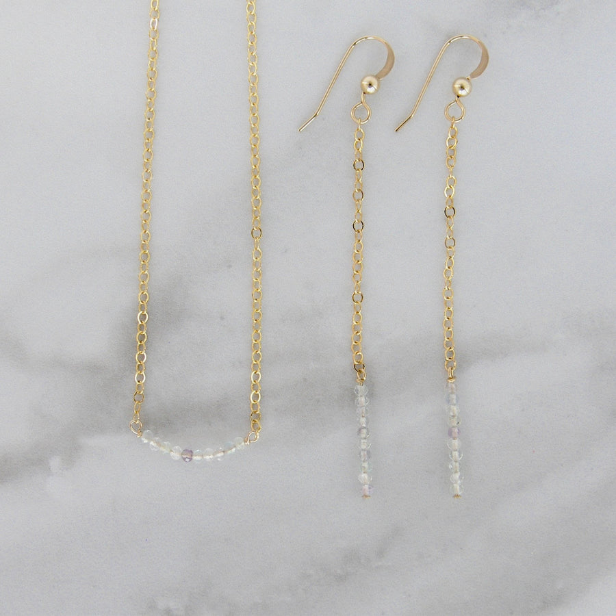 Ten Stone Necklace - Flourite