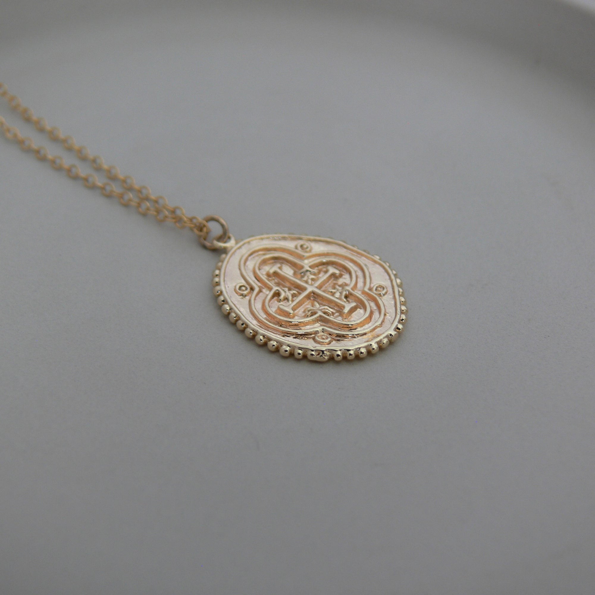 Cross Coin Necklace
