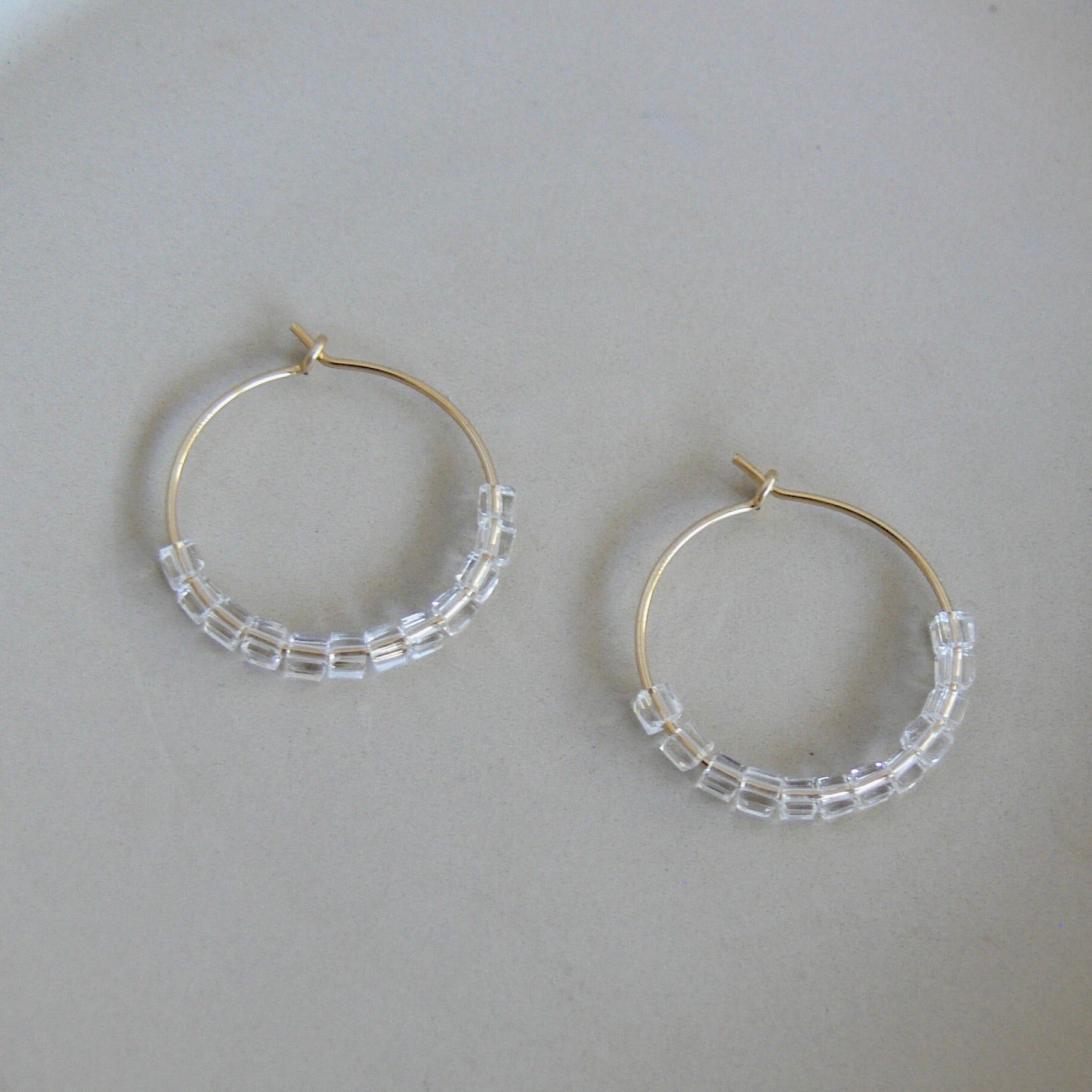 Transparent Hoop Earrings