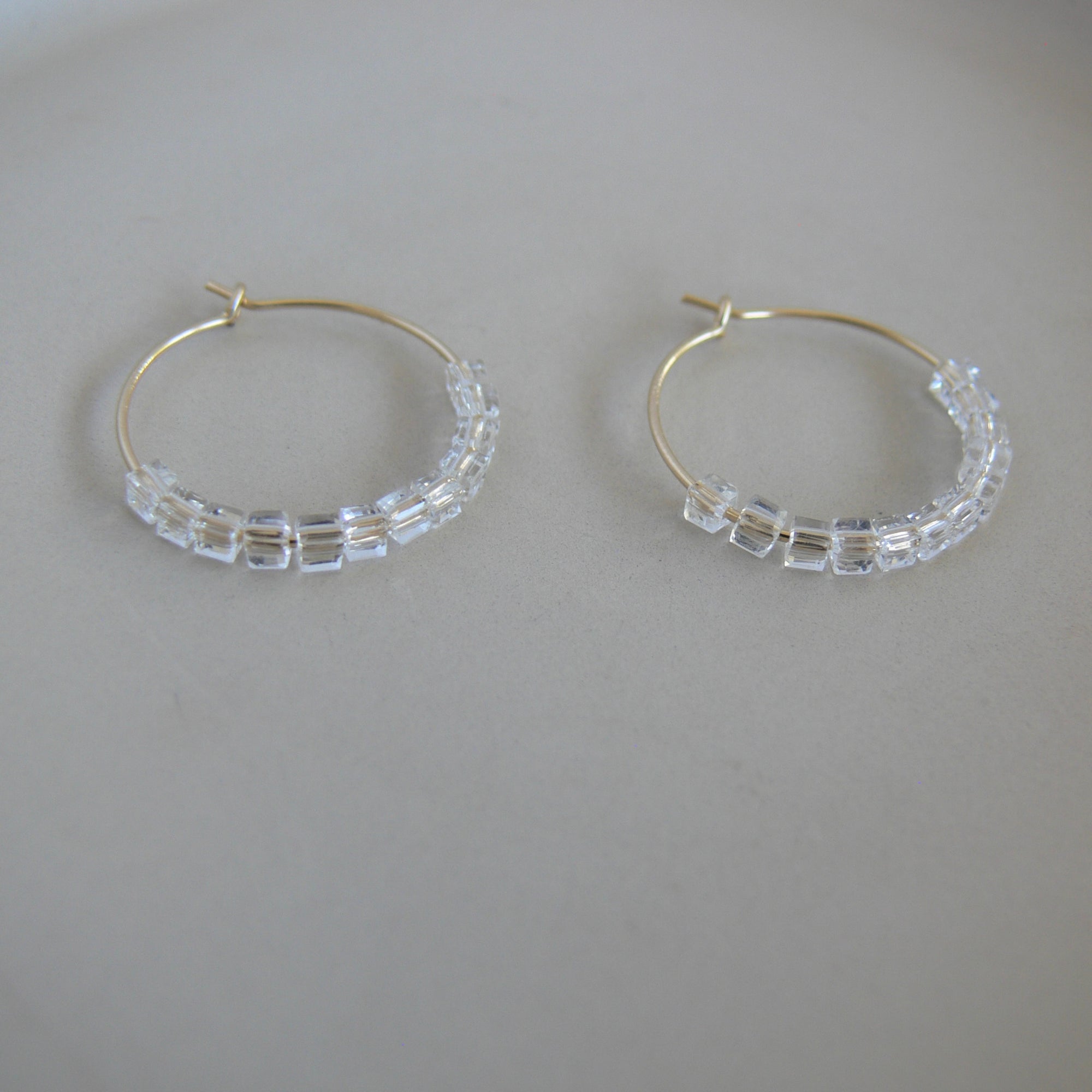 Transparent Hoop Earrings