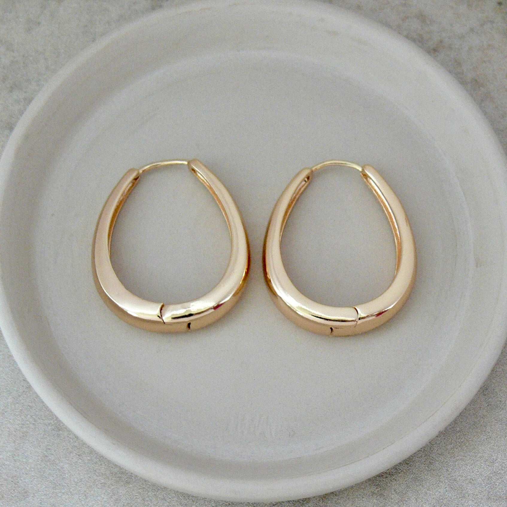 Ave Maria Hoop Earrings