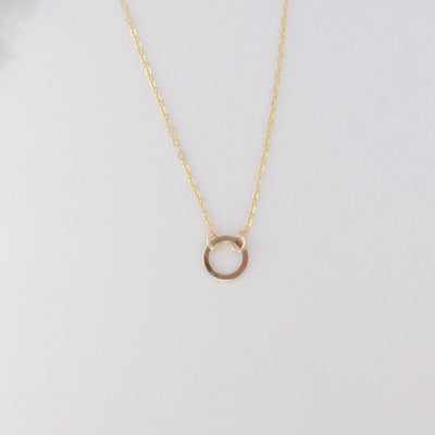 Dainty Circle Necklace lol