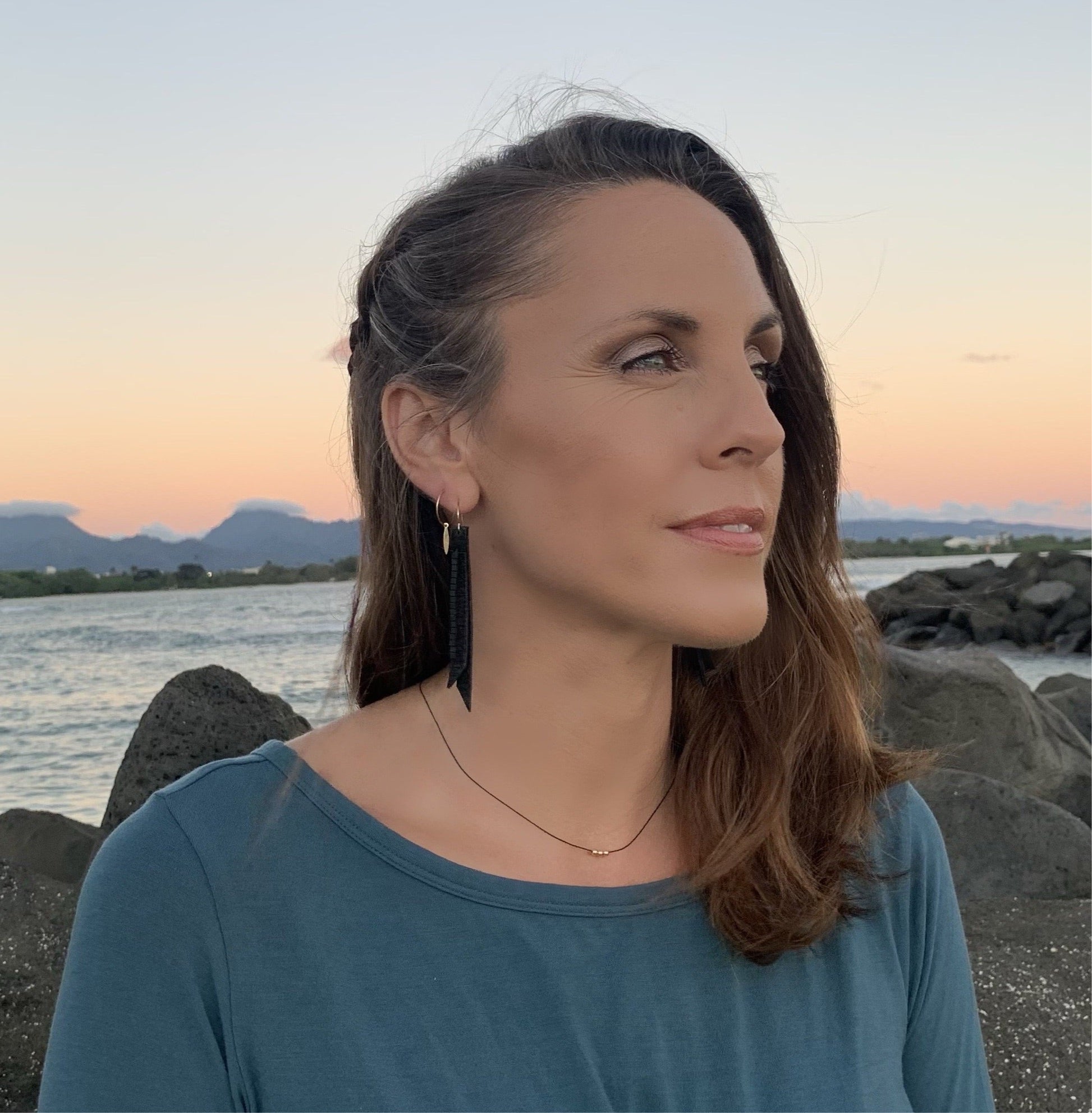 Beaded Fringe Earrings