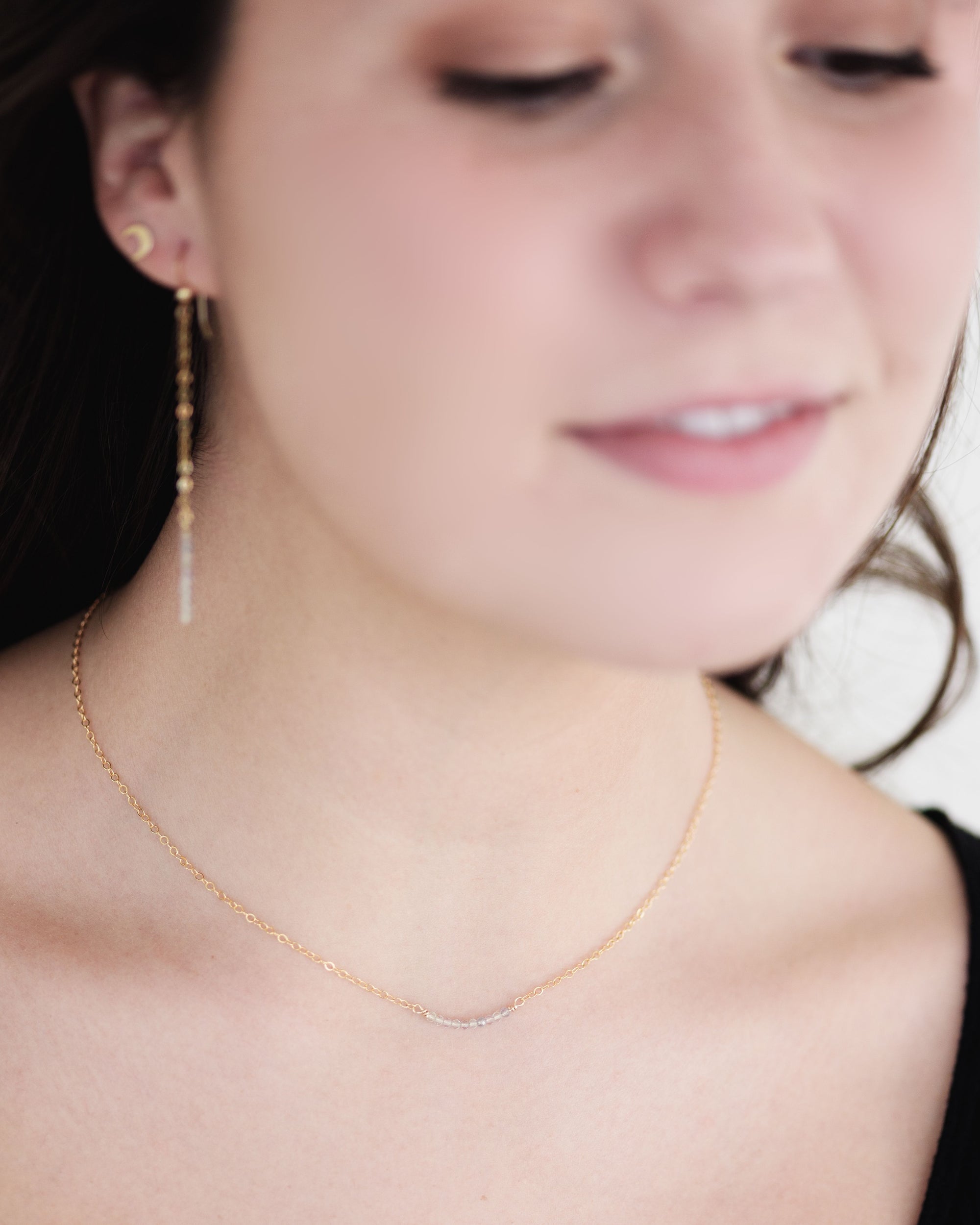 Ten Stone Necklace - Flourite