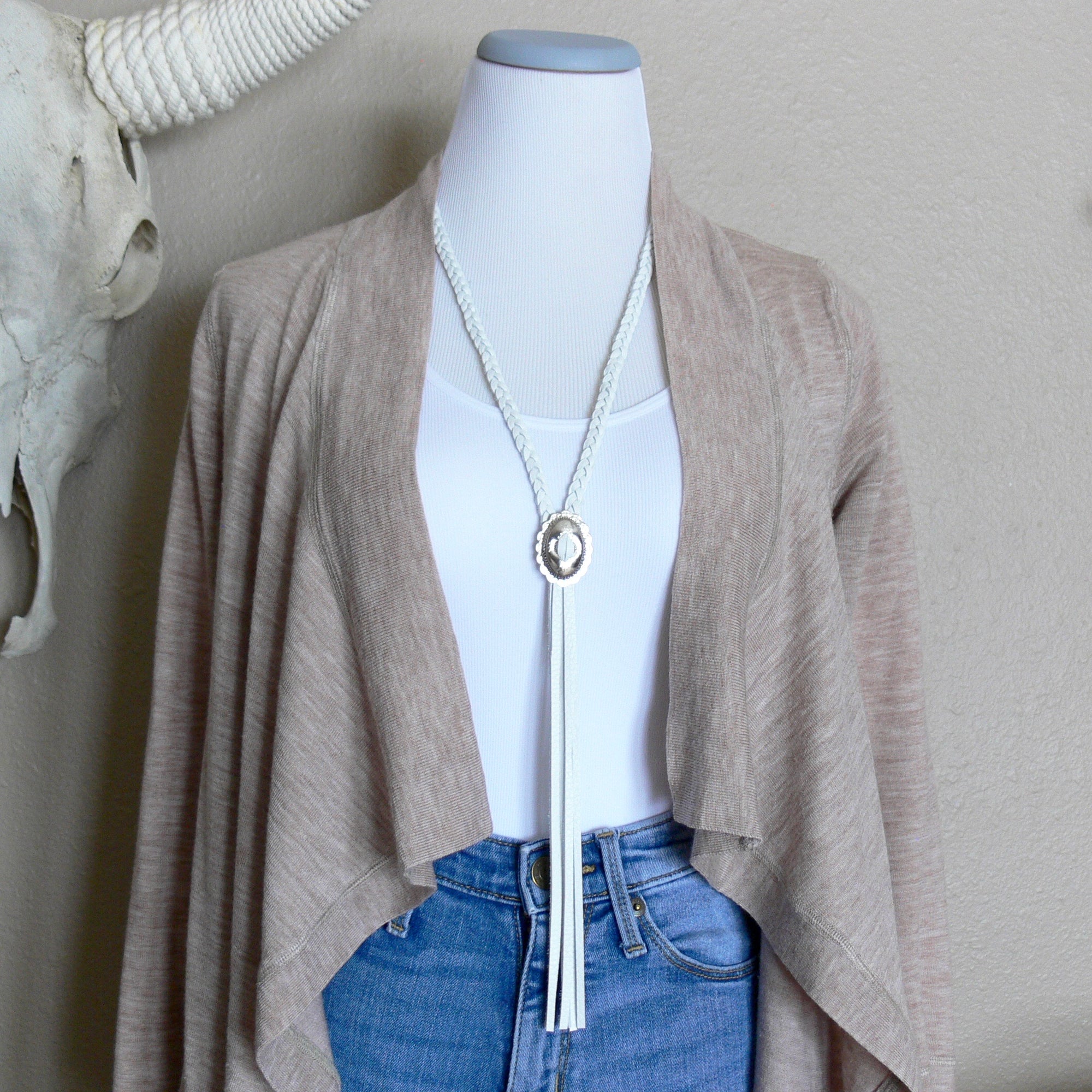 Deerskin Bolo Necklace