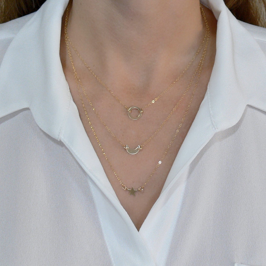 Sun Moon and Stars Necklace